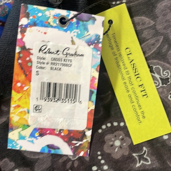 NWT Robert Graham Cross Keys Paisley-Print Polo - Picture 6 of 6